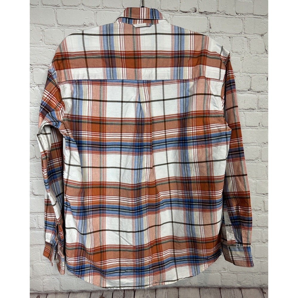 Roper Western Red Plaid Button Front‎ Cotton Dress Casual Shirt Mens sz S, GUC - Picture 3 of 4